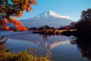 富士山が見える温泉